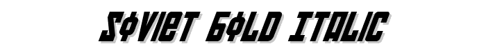 Soviet Bold Italic font